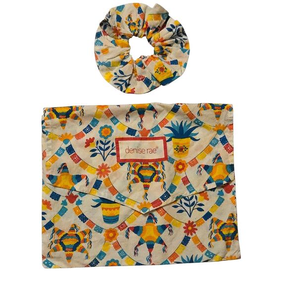 NWT Denise Rae M Pajama Set W/Accessories Organic Poplin Preppy Sustainable - Picture 8 of 8